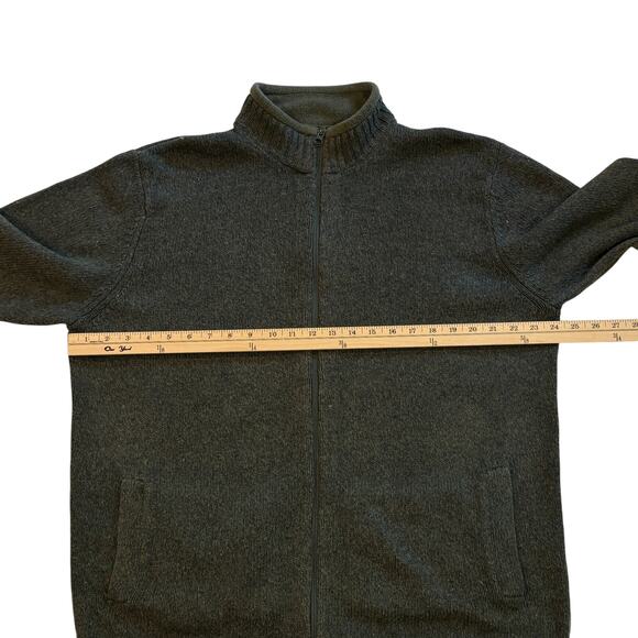 Woolrich Cardigan Sweater Mens Size XL Green Full Zip Long Sleeve Pockets Casual - Picture 9 of 10